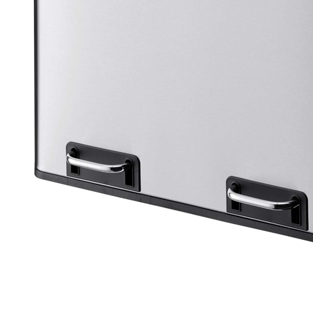 SVITA TM2X24 Treteimer 48 Liter Abfalleimer Mülleimer Design Mülltrennung Papierkorb Küchen-Ordnung