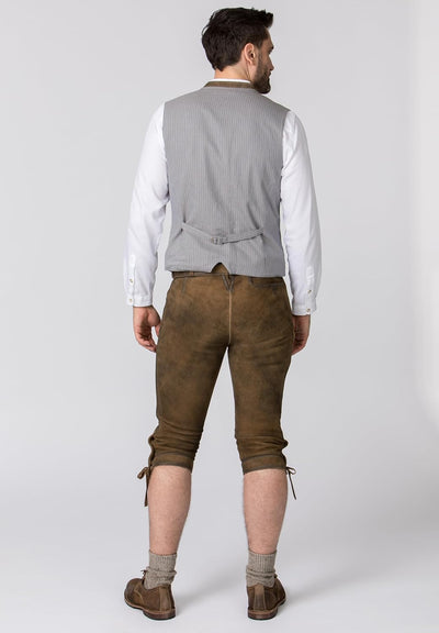 Stockerpoint Siggi2 Herren Trachtenlederhose, Havanna Gespeckt