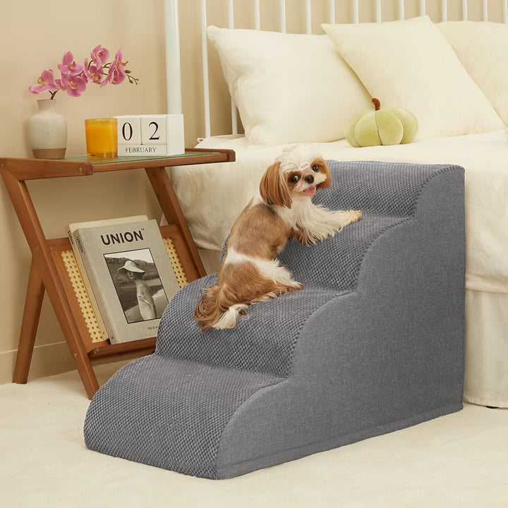 Hundetreppe, Romrol Hundetreppenrampe für Hochbett und Couch, Hunderampe mit strapazierfähigem, ruts