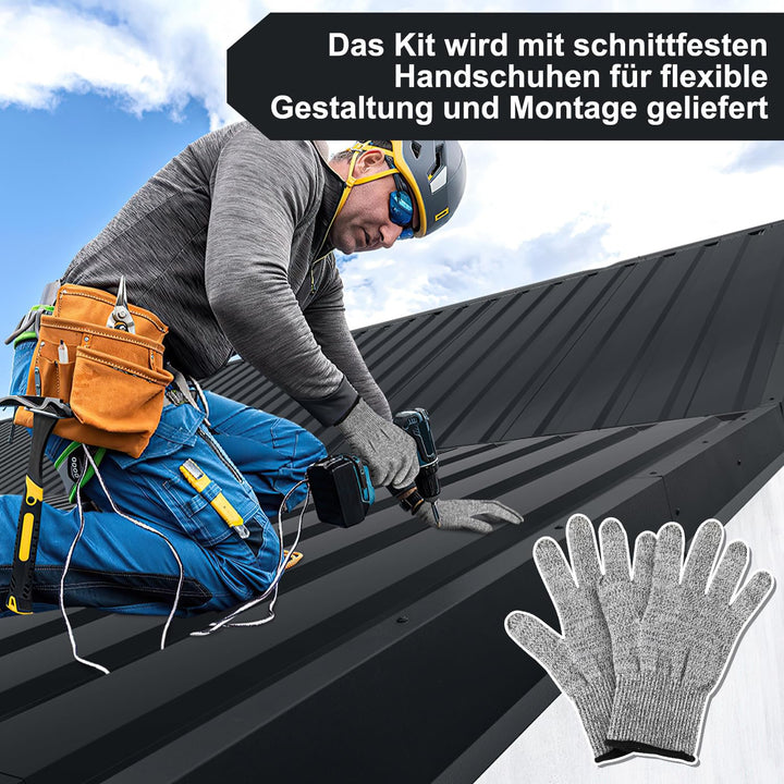 Profilblech, 12 Stück Trapezblech, Blech Dachplatten Verzinkt, Dachplatten Wellblechplatten 129cm x