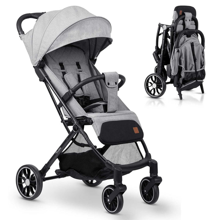 Nukido Kinder Wagen Kinderwagen Babywagen Bis 15 kg Grosse Räder Sitzbuggy Buggy Zusammenklappbar Ha