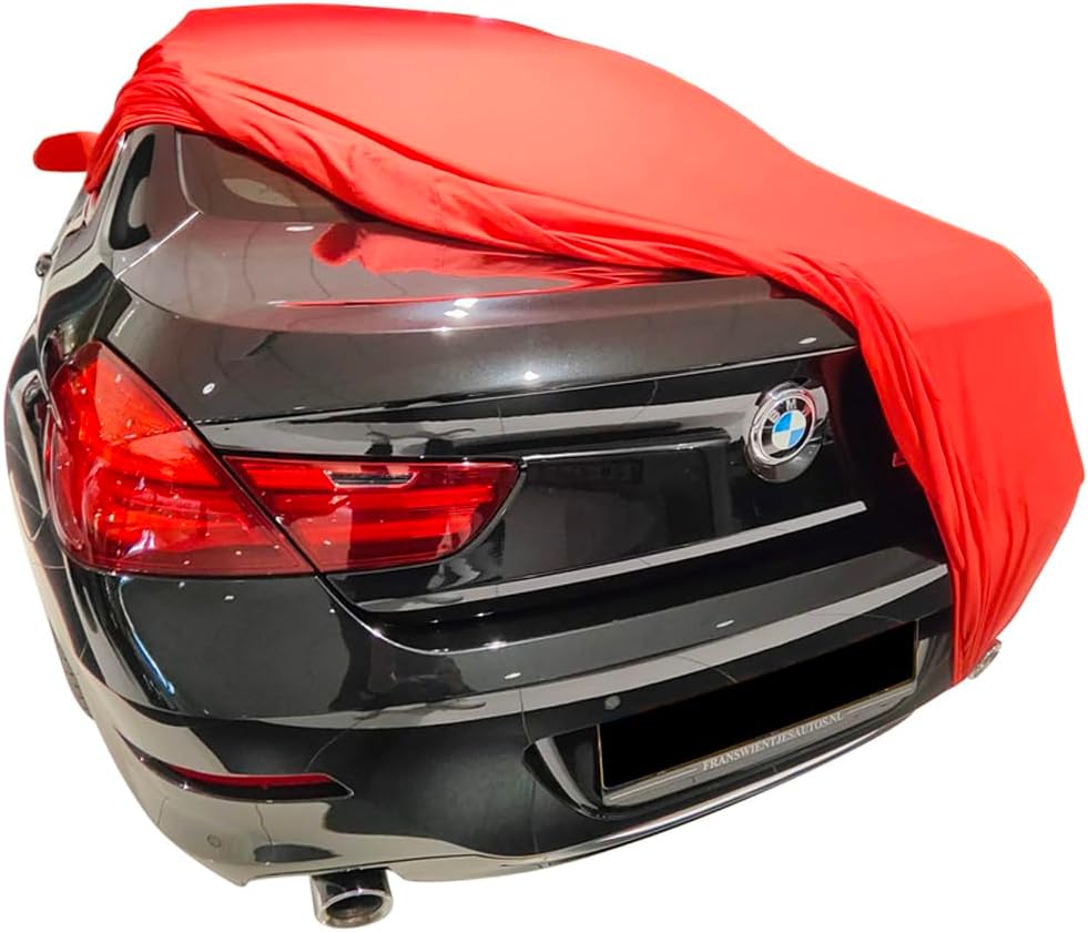 Indoor Autoabdeckung kompatibel mit BMW 6-Series Coupe (F13) mit Spiegeltaschen SUPER Soft Stretch