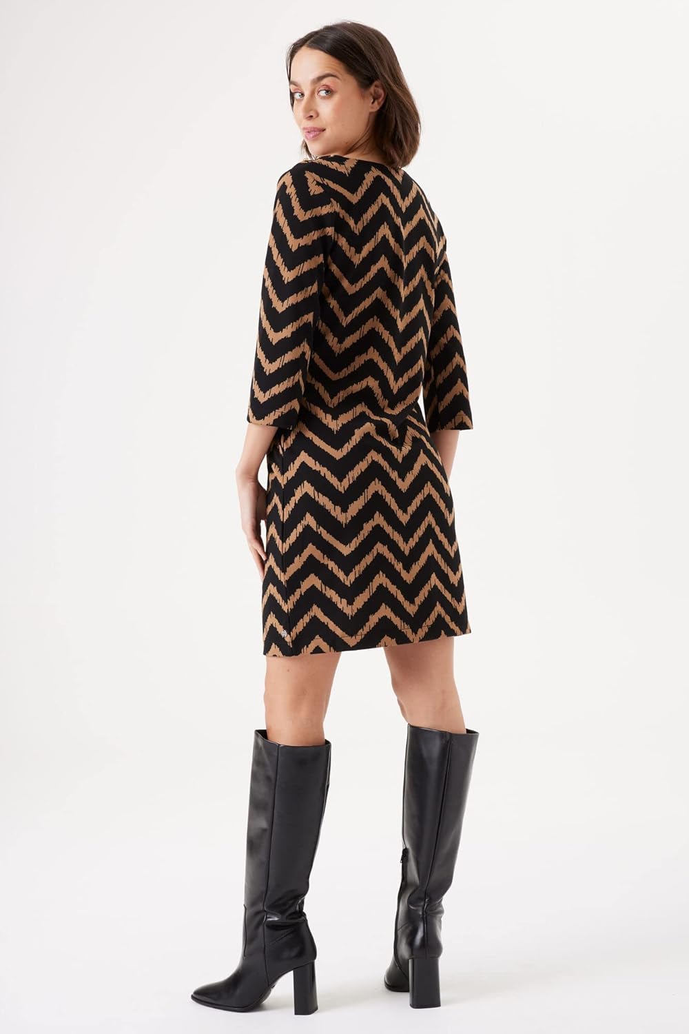 GARCIA Damen Dress Kleid S Golden Brown, S Golden Brown