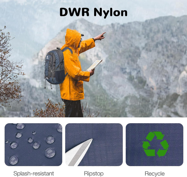 25L Wandernrucksack Damen Herren, Outdoor Rucksäcke Tagesrucksäcke, Wasserdichter Reiserucksack für