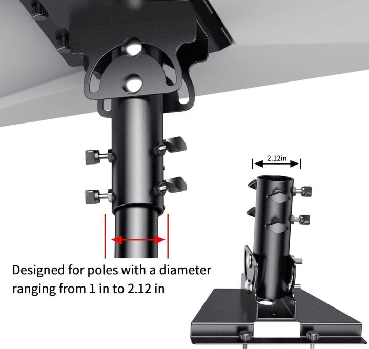 Starlink Gen 3 Rohradapter 360° Verstellbar,Starlink Masthalterung,Hochfester Manganstahl Starlink V