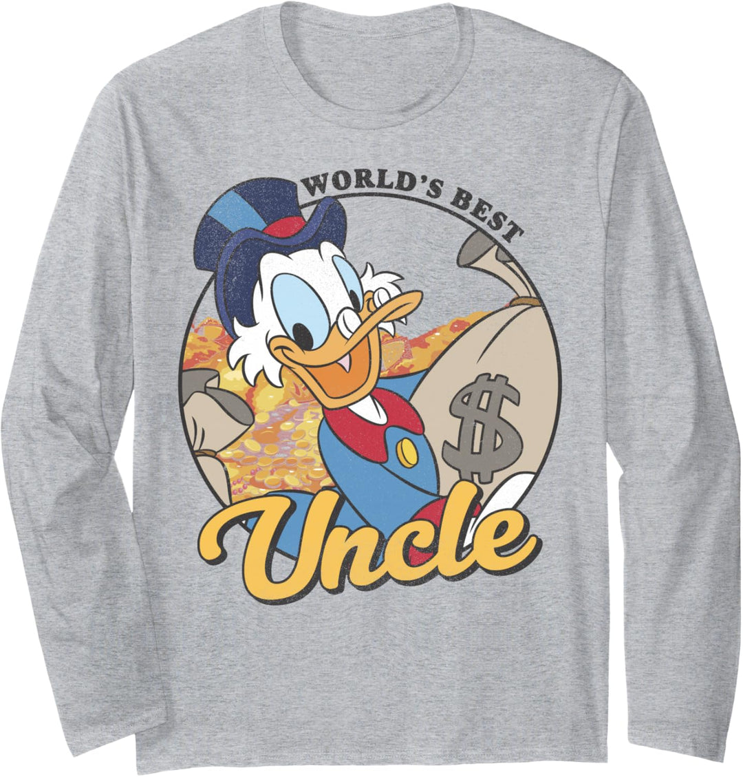 Disney DuckTales Scrooge McDuck World's Best Uncle Langarmshirt