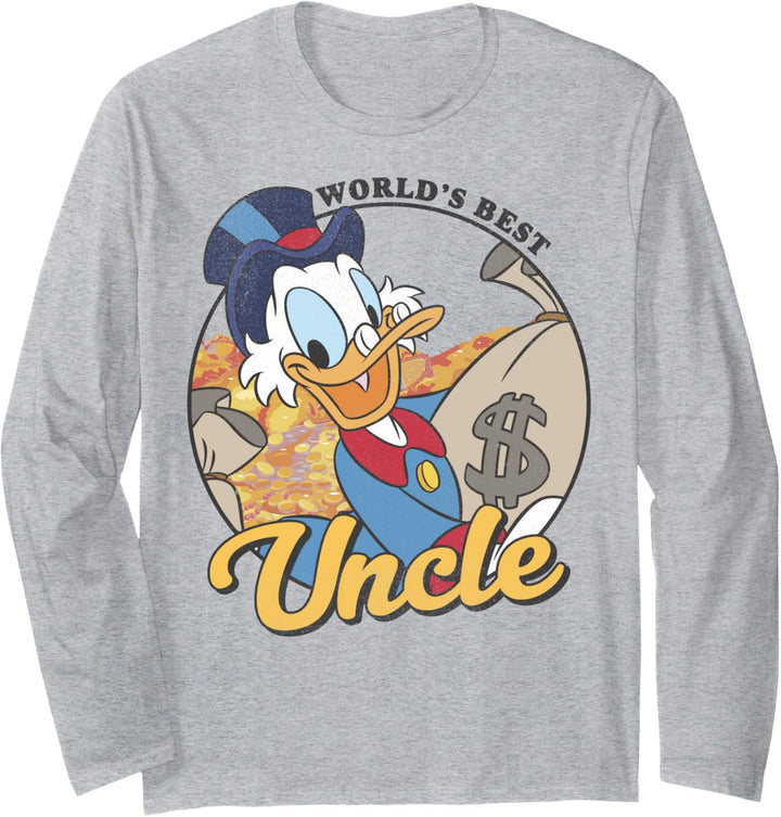 Disney DuckTales Scrooge McDuck World's Best Uncle Langarmshirt