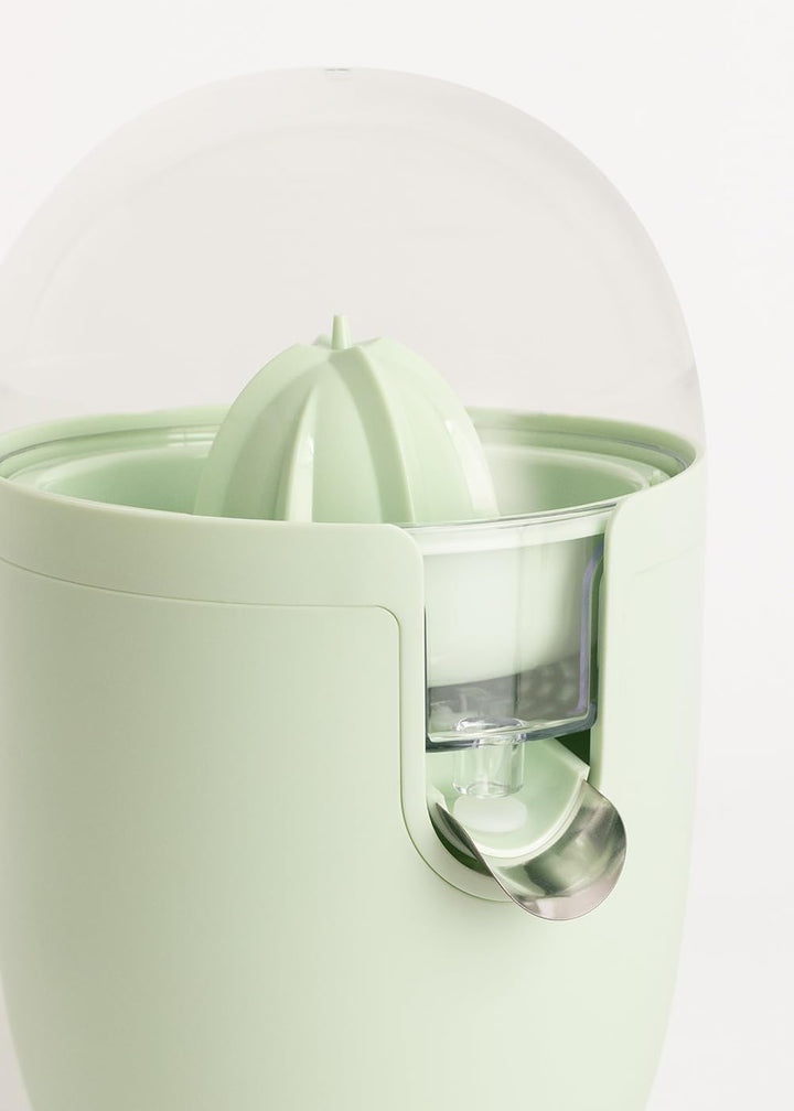 CREATE/JUICER RETRO/Elektrische Saftpresse Pastellgrün/zwei Konen, tropffreies System, spülmaschinen