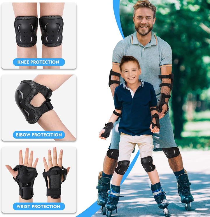 Kinder Erwachsene knieschoner set Protektoren - Inline Skates knieschoner- Schoner inliner Damen 6 i