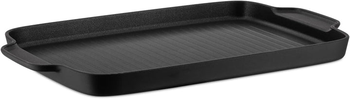 Alessi Mami 3.0SG123/38 Grillpfanne, Aluminium, silber, 38,40 x 23,60 x 2,70 cm, Einheiten, 1.0