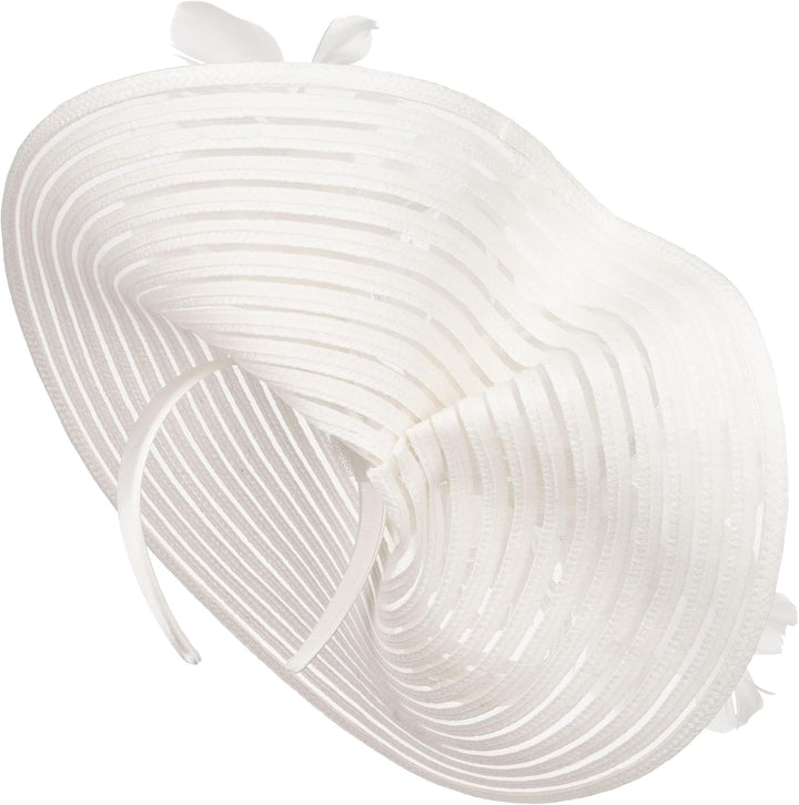 McBURN Dalenia Large Plate Fascinator Haarschmuck Kopfschmuck Damen - Made in Italy Frühling-Sommer