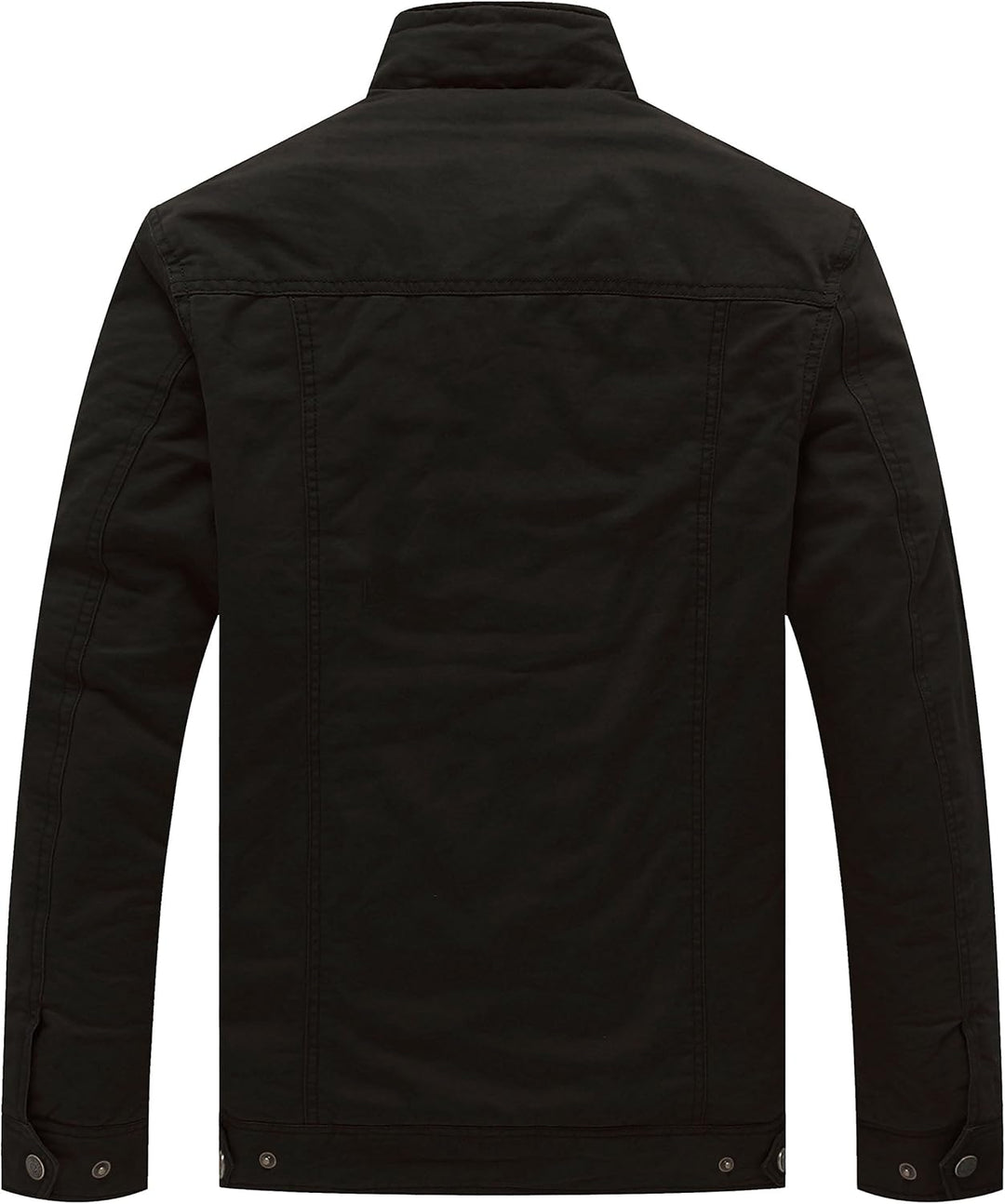 WenVen Herren Klassisch übergangsjacke Winter Warme Jacke Lässige Outdoor Winddichter Mäntel Verdick