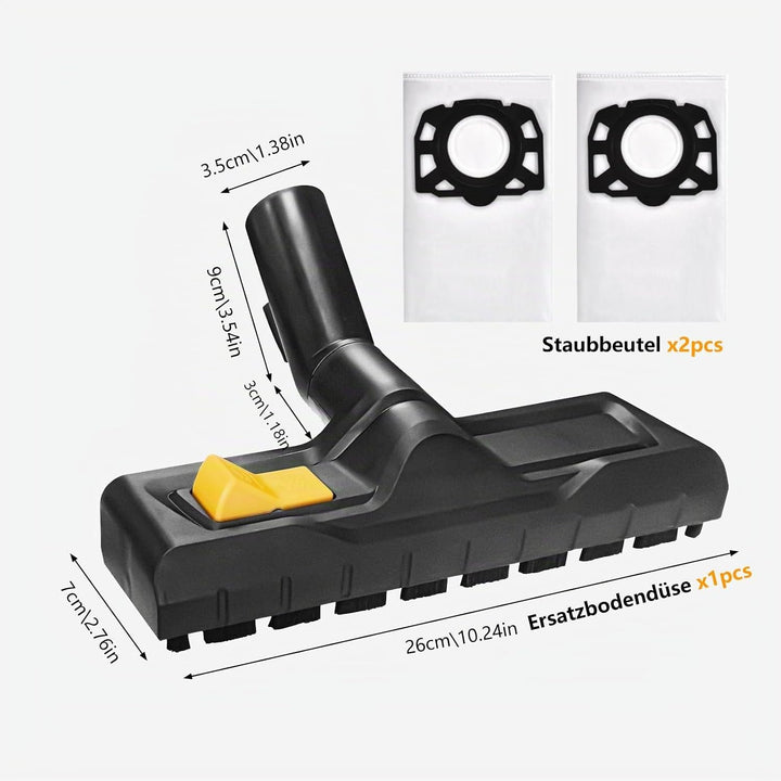 3 Stück für Kärcher WD6 WD3 WD4 WD5 Zubehör, Bodendüsen für Kärcher Staubsauger WD3 WD5 WD4 WD6 Zube