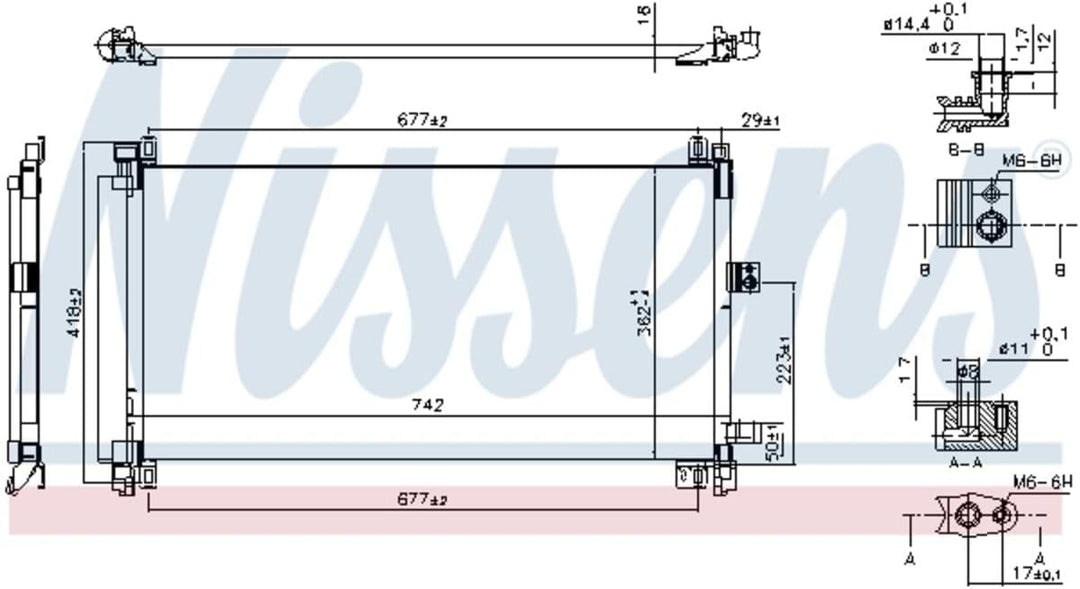 Nissens 940656 Kondensator für Klimaanlage