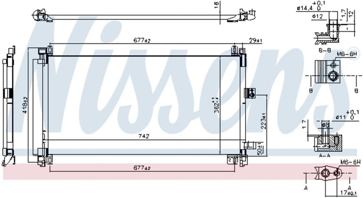 Nissens 940656 Kondensator für Klimaanlage