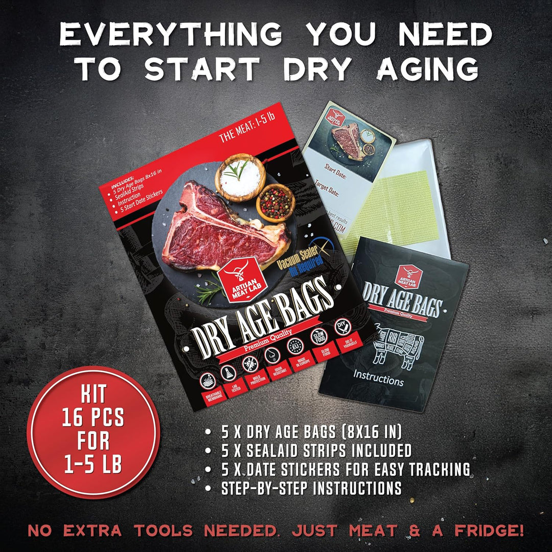 Dry Age Beutel für Rindersteak.Erstellen Sie einfach köstliches DIY-Age-Fleisch.Atmungsaktives Membr