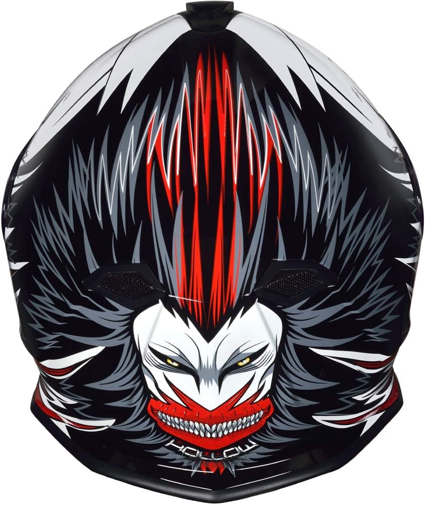 RT-824 Integralhelm Motorradhelm Kinderhelm Motorrad Integral Roller Helm rueger Red Hollow L (59-60