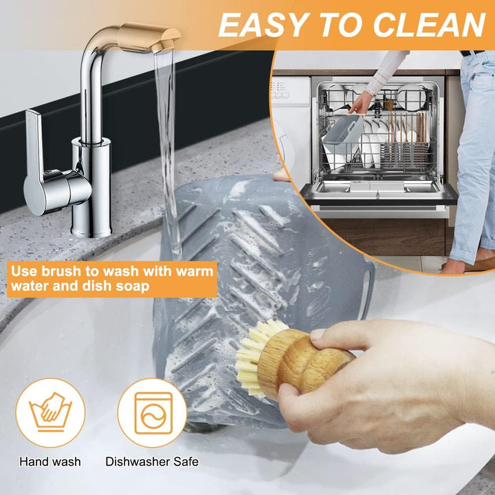 YQL Heissluftfritteuse Zubehör für Ninja AF300EU, 2PCS Airfryer Silikonform Wiederverwendbare, Air F