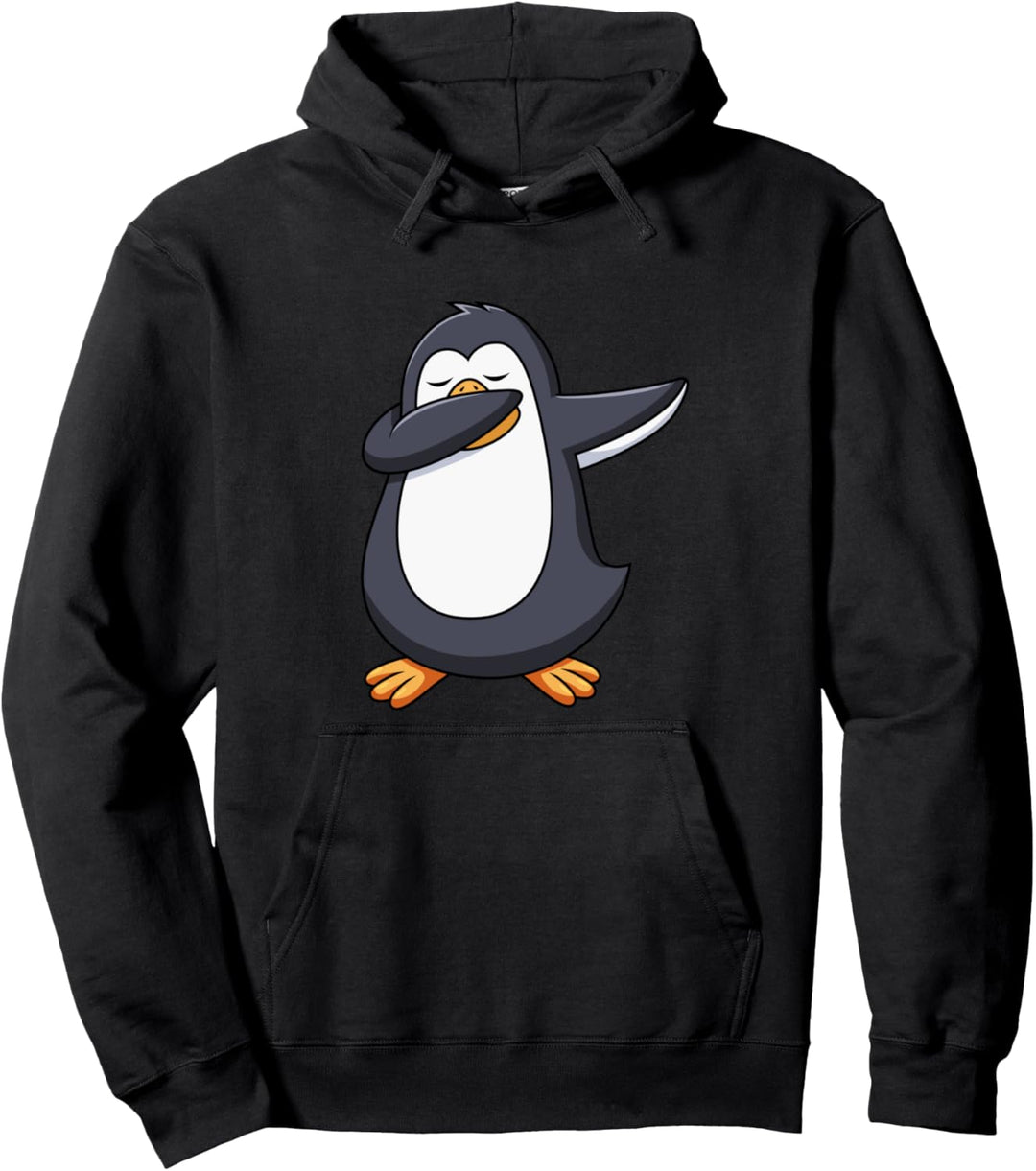 Penguin Dabbing Funny Dancing Penguin Pullover Hoodie