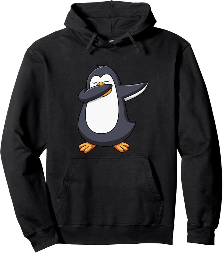 Penguin Dabbing Funny Dancing Penguin Pullover Hoodie