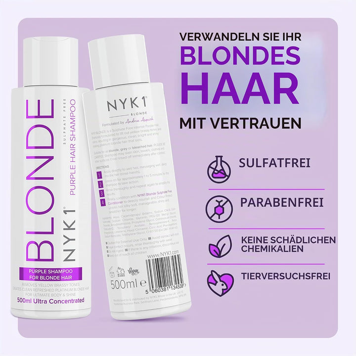 Blond Spülung SULPHATFREIES (500ml) Conditioner Blondiertes Haar Silber Conditioner Haare Für Graues