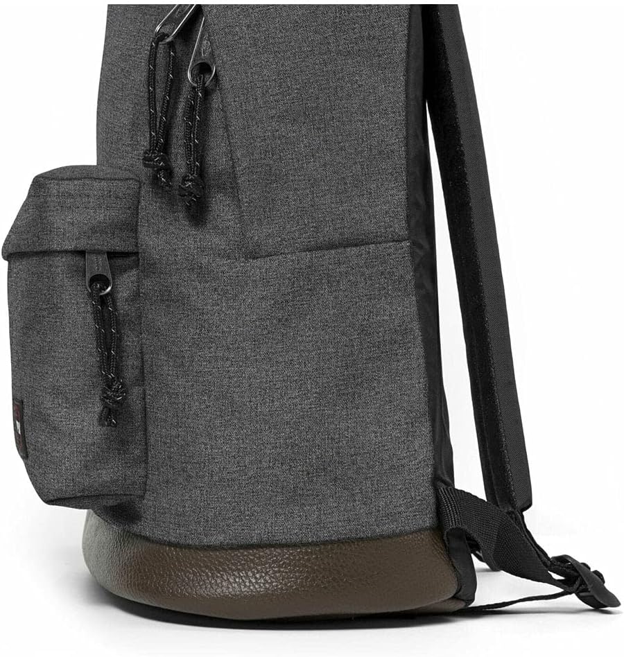 EASTPAK Wyoming Rucksack, 40 cm, 24 L, Black Denim (Grau) & Oval Single Federmäppchen, 22 cm, Black