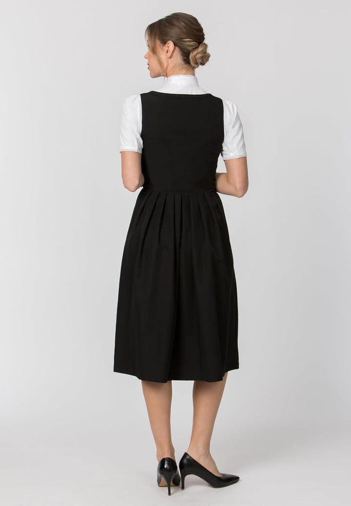 Stockerpoint Damen Dirndl Zita Kleid für besondere Anlässe schwarz, 54 34 Schwarz, 34 Schwarz