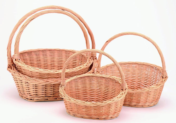 KretaNatura Geschenkkorb, Weidenkorb, Präsentkorb,klein, 32x28x29 cm
