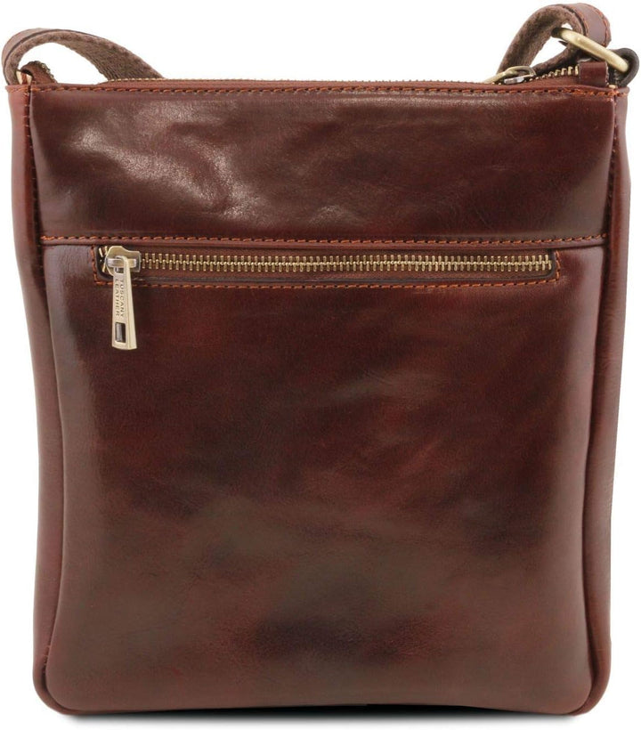 Tuscany Leather Jason Praktische Umhängetasche aus Leder Honig, Honig