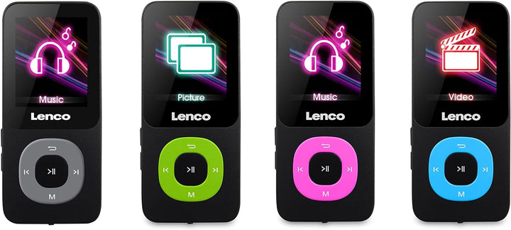 Lenco Xemio 659MIX MP3 Player - MP3/ MP4 Player - 1,8“ TFT LCD Bildschirm - E-Book Funktion - Sprach