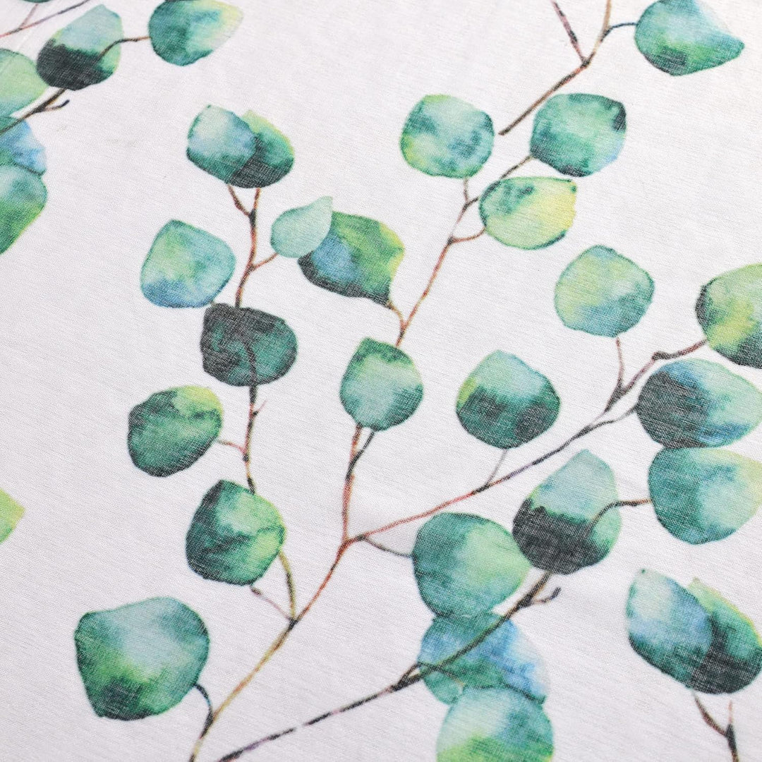 Delien 1 St. Gardinen Wohnzimmer Transparente Gardinenschals Modern Vorhang mit Blattmuster »Blätter