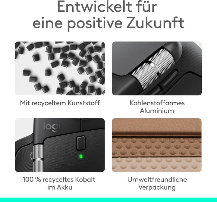 Logitech MX Master 4 for Mac, ergonomische Bluetooth-Maus mit fortschrittlichem haptischem Feedback,