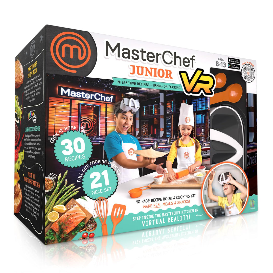 Abacus Brands VR MasterChef Junior – Virtual Reality Kinder-Kochbuch und interaktives Essen, Wissens