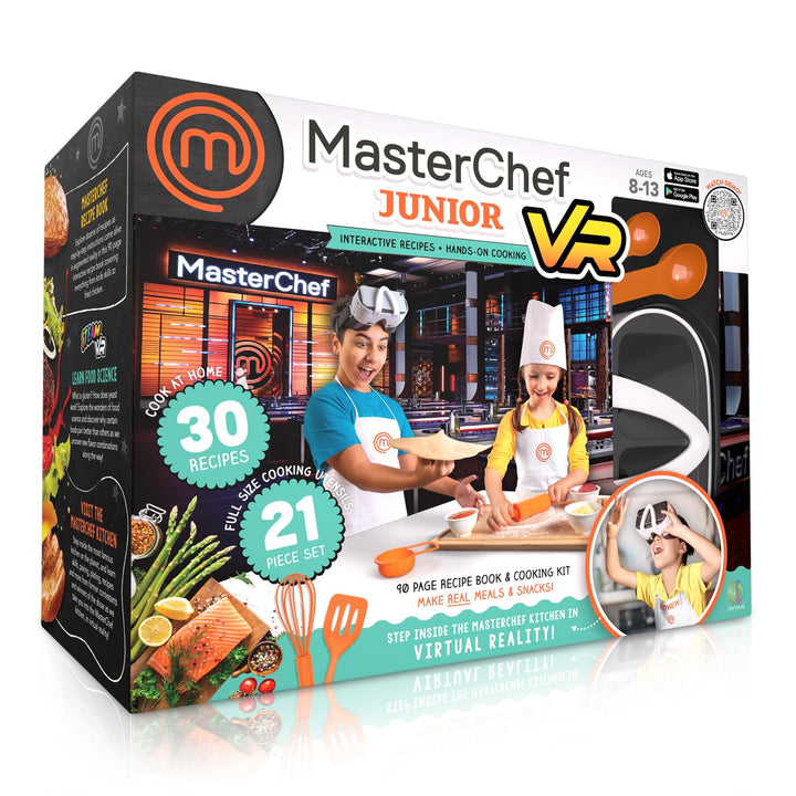 Abacus Brands VR MasterChef Junior – Virtual Reality Kinder-Kochbuch und interaktives Essen, Wissens