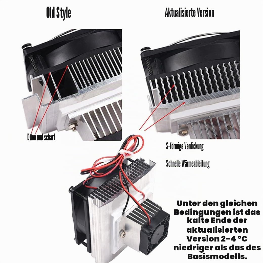 Mini-Klimaanlage DC 12 V DIY Thermoelektrisches Peltier Kühlsystem Kühlkörper Leitmodul Halbleiter K