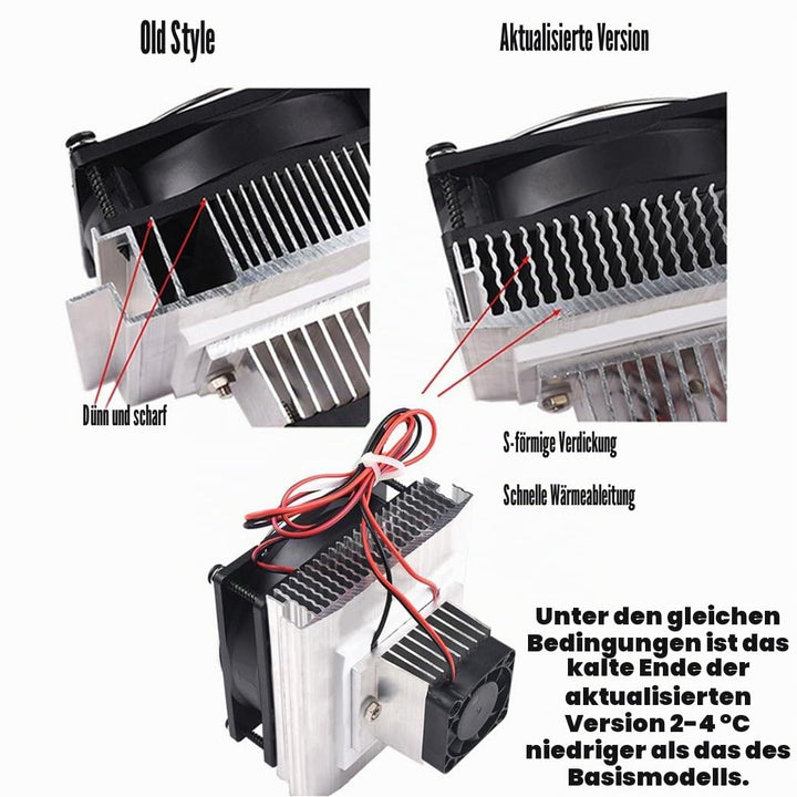 Mini-Klimaanlage DC 12 V DIY Thermoelektrisches Peltier Kühlsystem Kühlkörper Leitmodul Halbleiter K