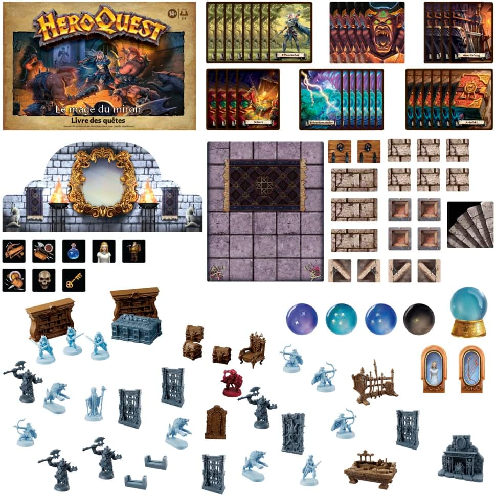 Hasbro Avalon Hill HeroQuest Die Spiegelmagierin Abenteuerpack, Erweiterungsset, HeroQuest Basisspie