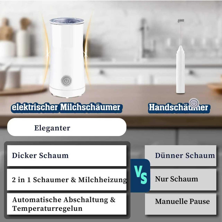 Huogary Milchaufschäumer Einfacher Milchaufschäumer und Dampfer 2-in-1 Milchdampfer mit heissem Milc