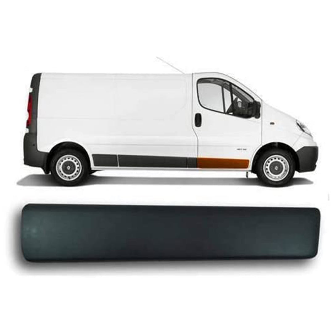 MKAREPART Rechte Seite Vordertür untere Zierleiste Blende kompatibel mit Vivaro Trafic MK2 Primaster