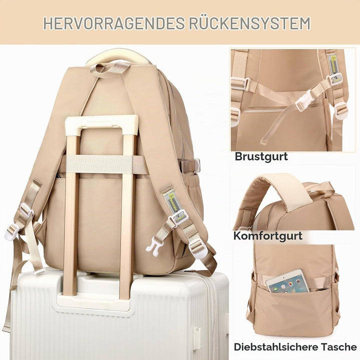 ibalulu Schulrucksack Teenager Mädchen Schulranzen Rucksack Wasserdicht für Mädchen Jungen, Gross Sc