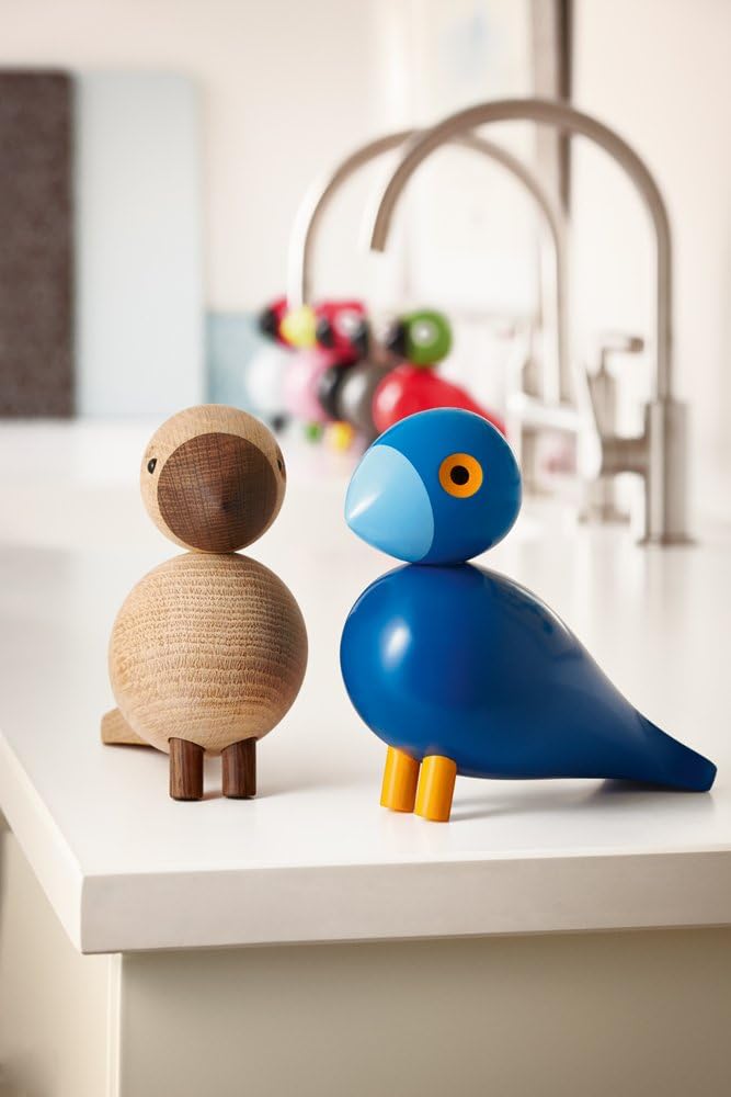 Kay Bojesen Singvogel Kay, Holzvogel, Songbirds, 1950 (Blau)