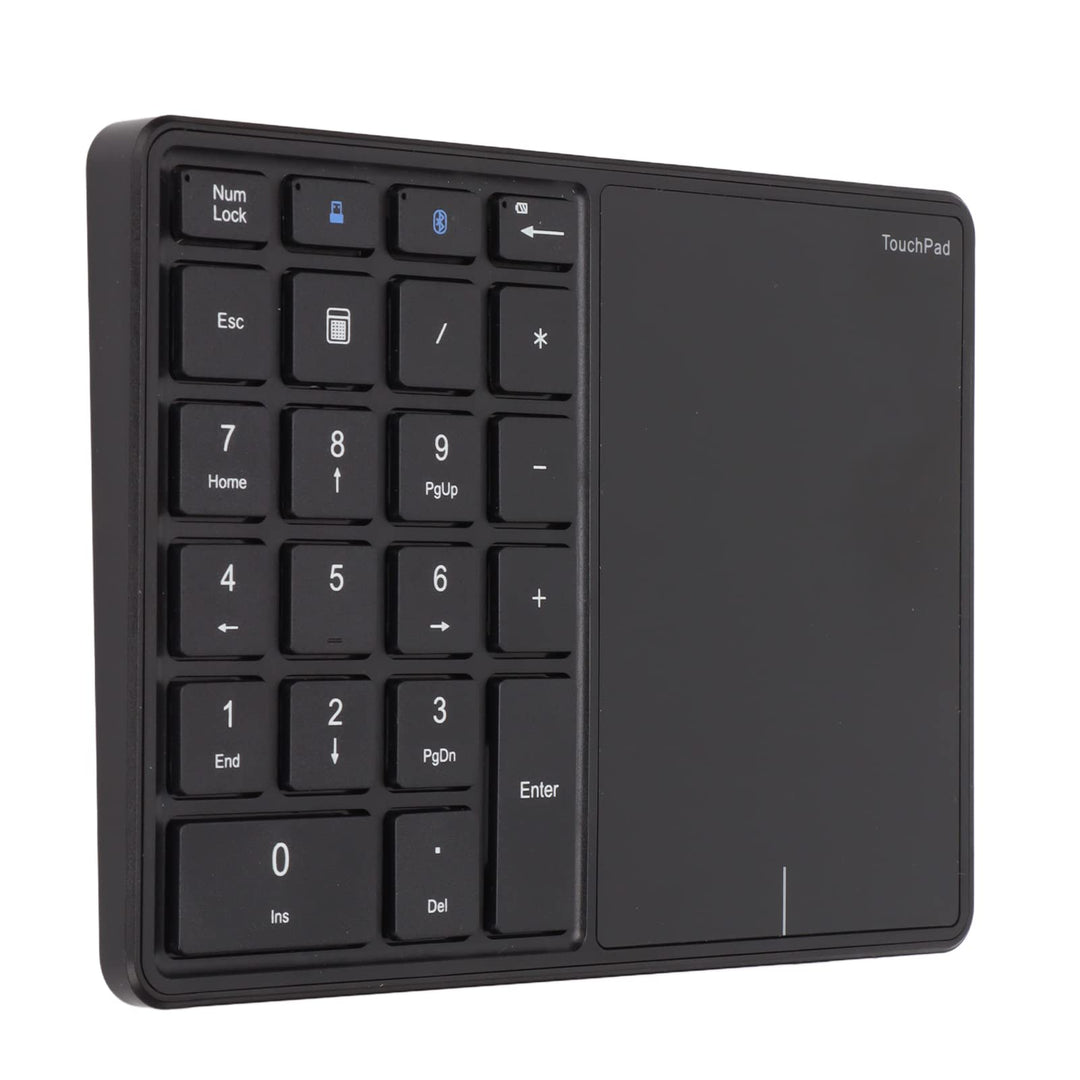 Kabelloser Ziffernblock, 2 in 1 22 Tasten 2,4 G Touchpad Bluetooth 4.2 Nummernblock, Typ C Aufladung