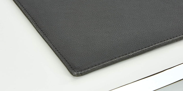 Luxentury Schreibtischunterlage Schreibunterlage Leder Kantenschutz: 90x60 cm Echtleder abgewinkelt