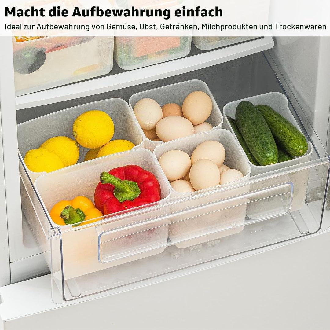 poeland Kühlschrank-Organizer-Box, Kühlschrank-Seitentür, Aufbewahrungsbehälter, Kunststoff, durchsc