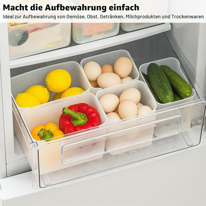 poeland Kühlschrank-Organizer-Box, Kühlschrank-Seitentür, Aufbewahrungsbehälter, Kunststoff, durchsc
