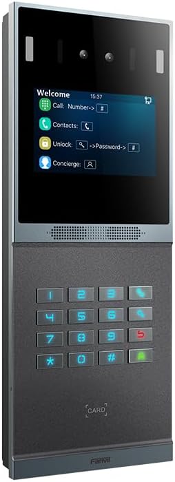 Fanvil i66 IP-Video-Türsprechanlage, LCD-Display, numerische Tastatur, 2 Relais, Kamera 2 MP, RFID,