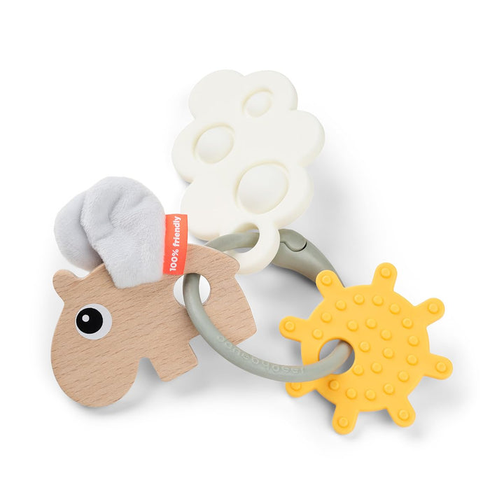 Done by Deer Sensorischer Aktivitätsring Happy clouds Farbmix - Sensorischer beissring stimuliert al