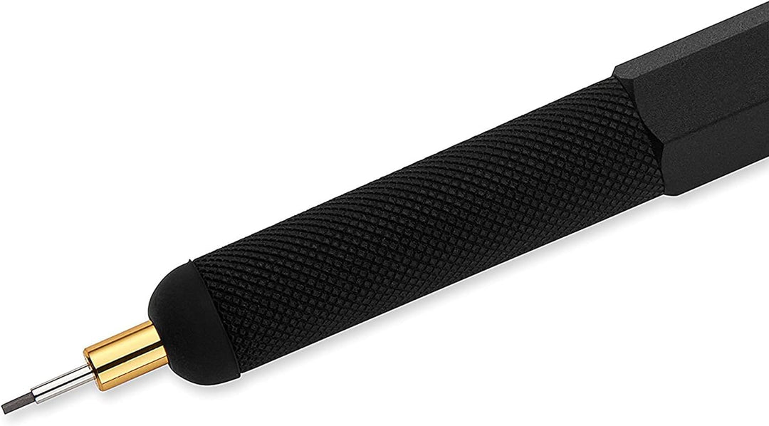 rOtring 800 Druckbleistift mit Einzug | 0,7 mm | Schwarz Schwarz 0,7mm Druckbleistift Single, Schwar