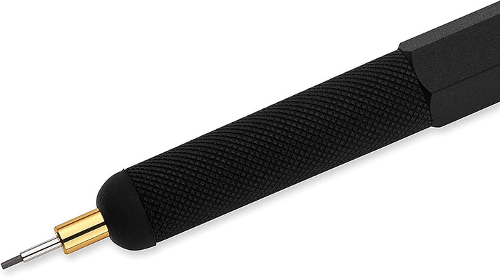 rOtring 800 Druckbleistift mit Einzug | 0,7 mm | Schwarz Schwarz 0,7mm Druckbleistift Single, Schwar