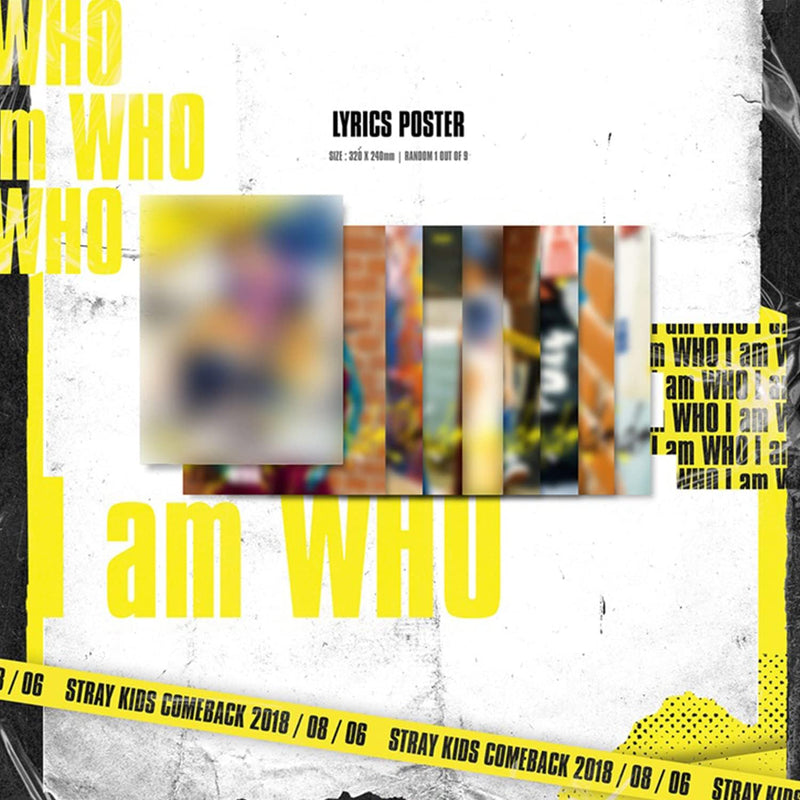 STRAY KIDS - 2nd Mini Album [I am WHO] (I AM Ver.) Photobook + CD-R + Self-Portrait QR Photocard + S